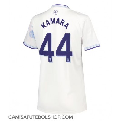 Camisa de time de futebol Aston Villa Boubacar Kamara #44 Replicas 3º Equipamento Feminina 2025-26 Manga Curta Camisa de time de futebol Aston Villa Boubacar Kamara #44 Replicas 3º Equipamento Feminina 2025-26 Manga Curta